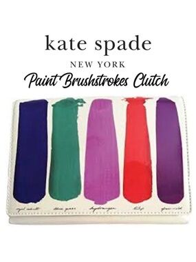 Kate Spade Paint Clutch Gene Brushstroke Bag Vintage
